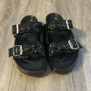 Chooka ava double buckle slide sandals